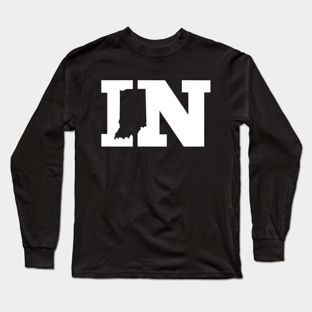 IN State of Indiana Long Sleeve T-Shirt by INpressMerch